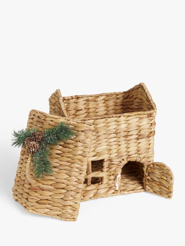 John Lewis Christmas Cottage Water Hyacinth Cottage Decoration