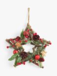 John Lewis Christmas Cottage Star Stick Wreath