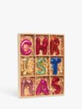 John Lewis Rainbow Time Capsule "Christmas" Baubles, Box of 9, Multi