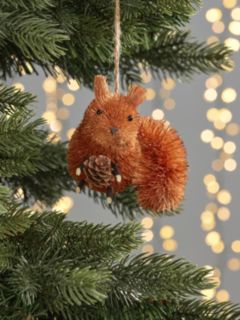 John Lewis Christmas Cottage Nibbles Squirrel Tree Decoration