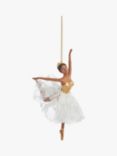 John Lewis Winter Fairytale Ballerina Tree Decoration, White/Gold