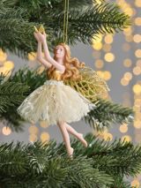 John Lewis Royal Fairytale Fairy Tree Decoration, Gold