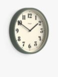 Newgate Clocks Number Four Analogue Wall Clock, 30cm, Asparagus Green