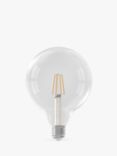 Calex 5W E27 LED Dimmable Globe G125 Bulb, Clear