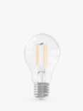 Calex 8W E27 LED Dimmable Standard GLS A60 Bulb, Clear