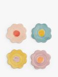 Caroline Gardner Ceramic Floral Coasters, Set of 4, Multi