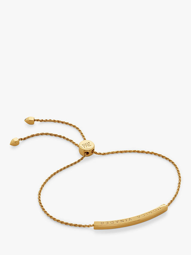 Monica Vinader Linear Friendship Chain Bracelet, Gold