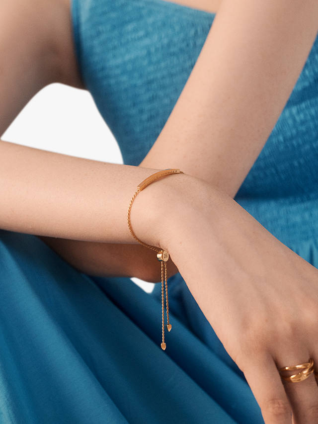 Monica Vinader Linear Friendship Chain Bracelet, Gold