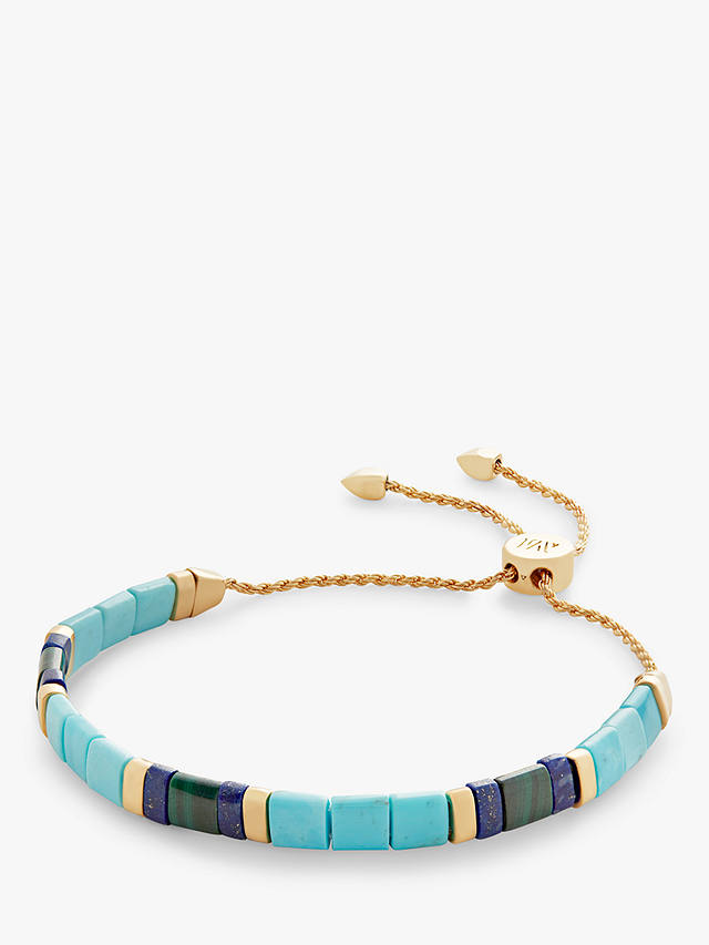 Monica Vinader Delphi Turquoise Bracelet, Gold