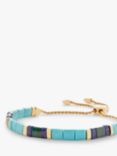 Monica Vinader Delphi Turquoise Bracelet, Gold