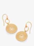 Monica Vinader Juno Disc Earrings, Gold