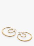 Monica Vinader Large Flow Hoop Earrings, Gold