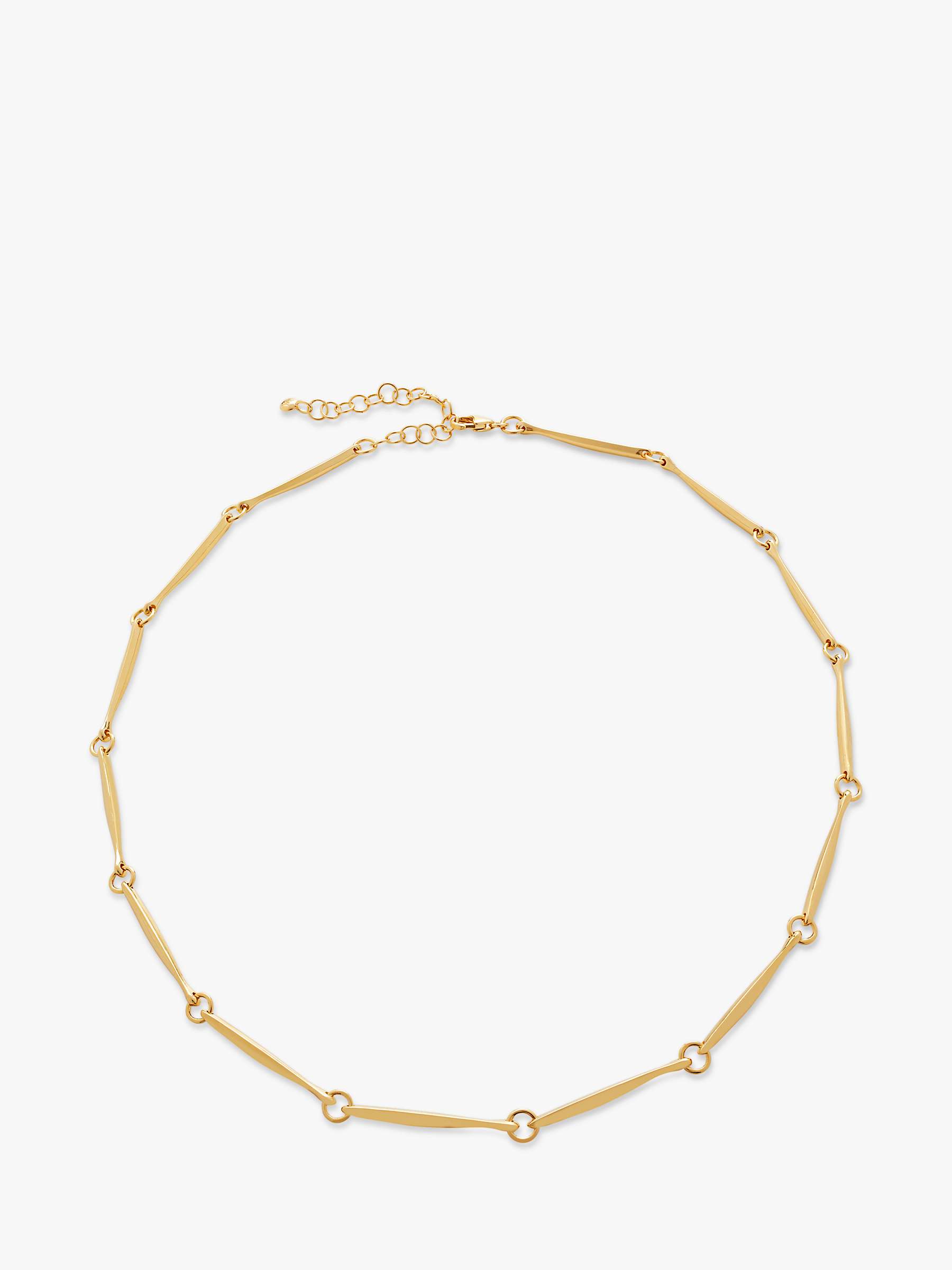 Buy Monica Vinader Nura Link Necklace, Gold Online at johnlewis.com