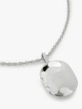 Monica Vinader Sterling Silver ID Locket Chain Necklace, Silver