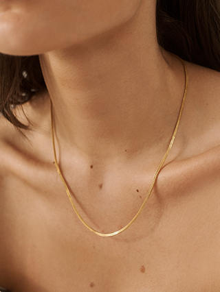 Monica Vinader Juno Fine Chain Necklace, Gold