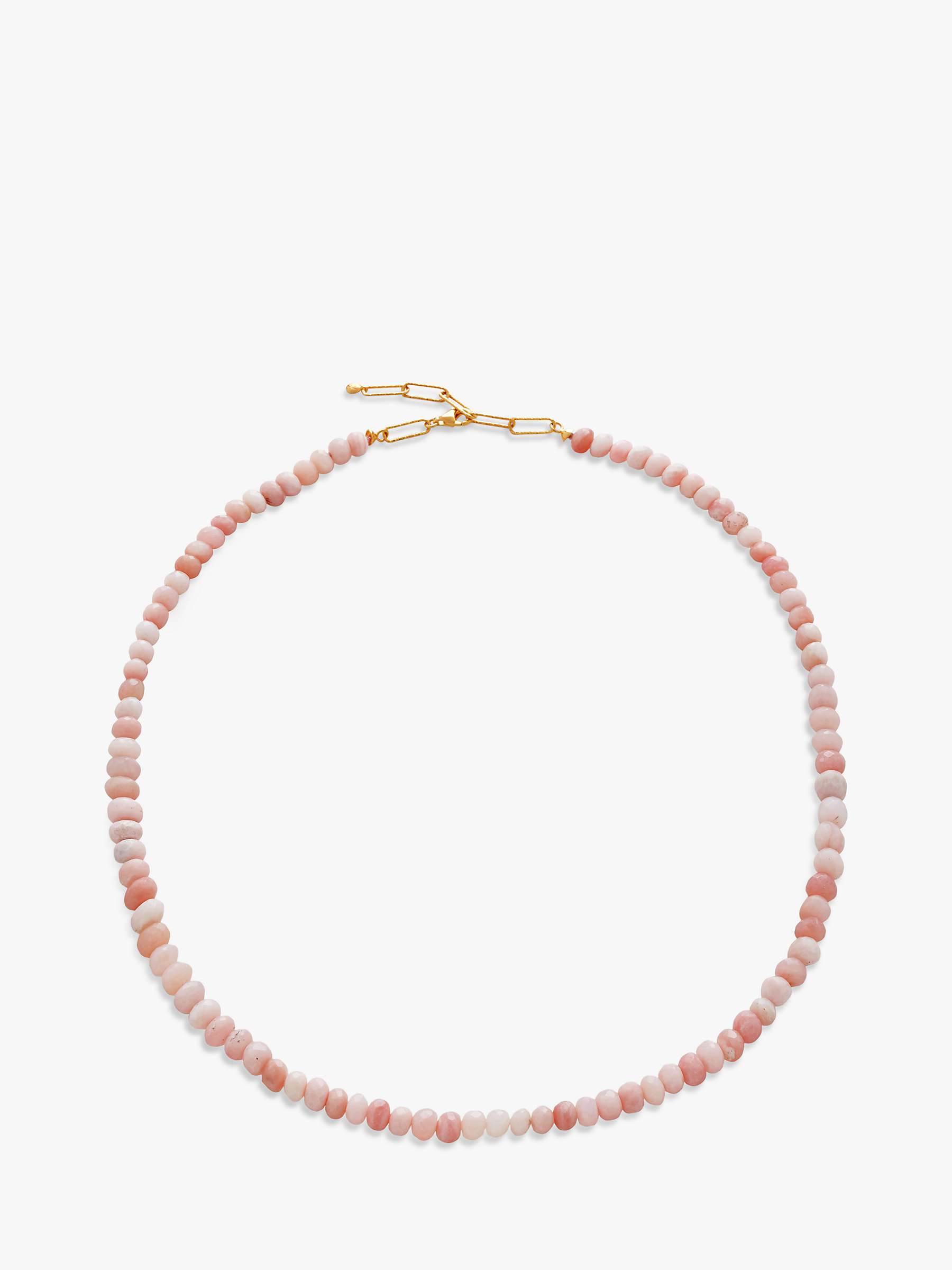 Buy Monica Vinader Love Beaded Opal Necklace, Pink Online at johnlewis.com