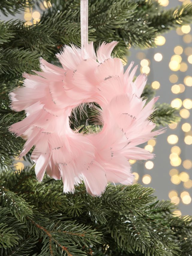 Pink Feather Christmas Tree