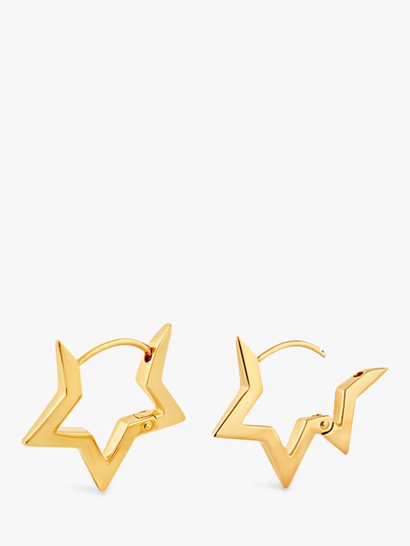 Dinny Hall Star Click Hoop Earrings, Gold Gold at John Lewis & Partners