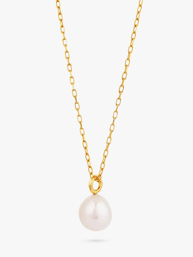 Dinny Hall Thalassa Keshi Baroque Pearl Pendant Necklace, Gold