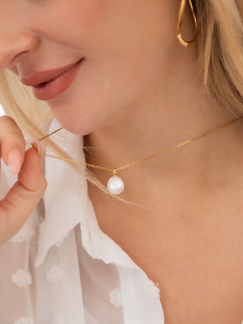 Buy Dinny Hall Thalassa Keshi Baroque Pearl Pendant Necklace Online at johnlewis.com