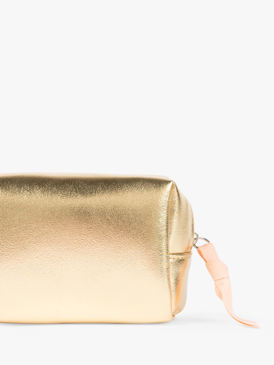 Caroline Gardner Mini Cube Cosmetic Bag, Gold 4