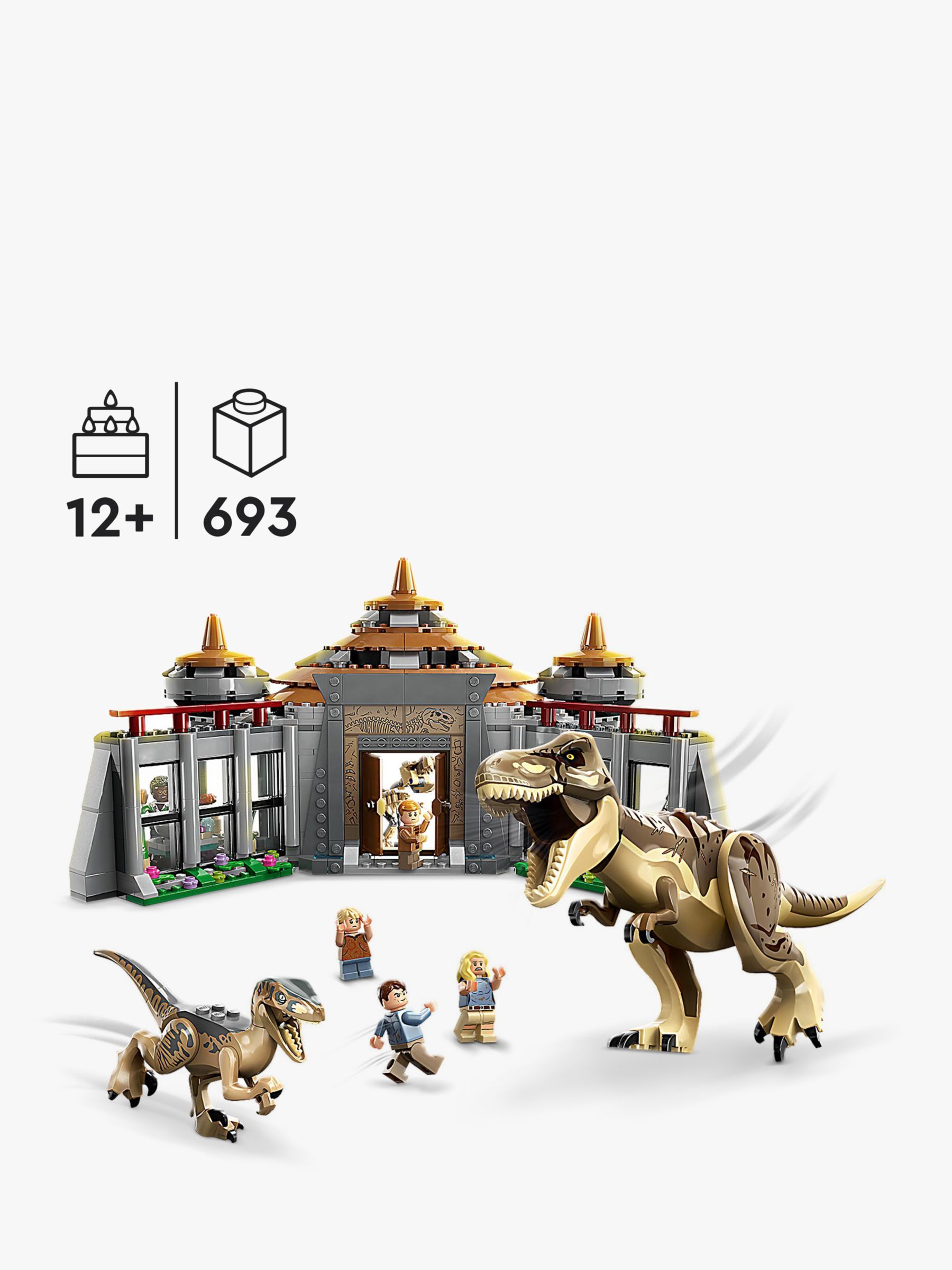 LEGO Jurassic World Visitor Center: T. Rex & Raptor Attack 76961 by LEGO  Systems Inc.