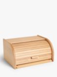 John Lewis Roll Top Bread Bin with Pull-Out Bread Board, FSC-Certified (Beech Wood)