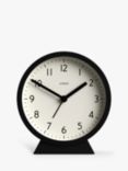 Jones Clocks Daybreak Quartz Analogue Alarm Clock, Black