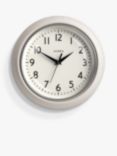 Jones Clocks Ketchup Small Analogue Wall Clock, 24.5cm, Grey