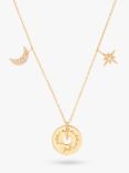 Wanderlust + Co You Are Enough Pendant Necklace, Gold