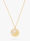 Wanderlust + Co Let Light In Pendant Necklace, Gold