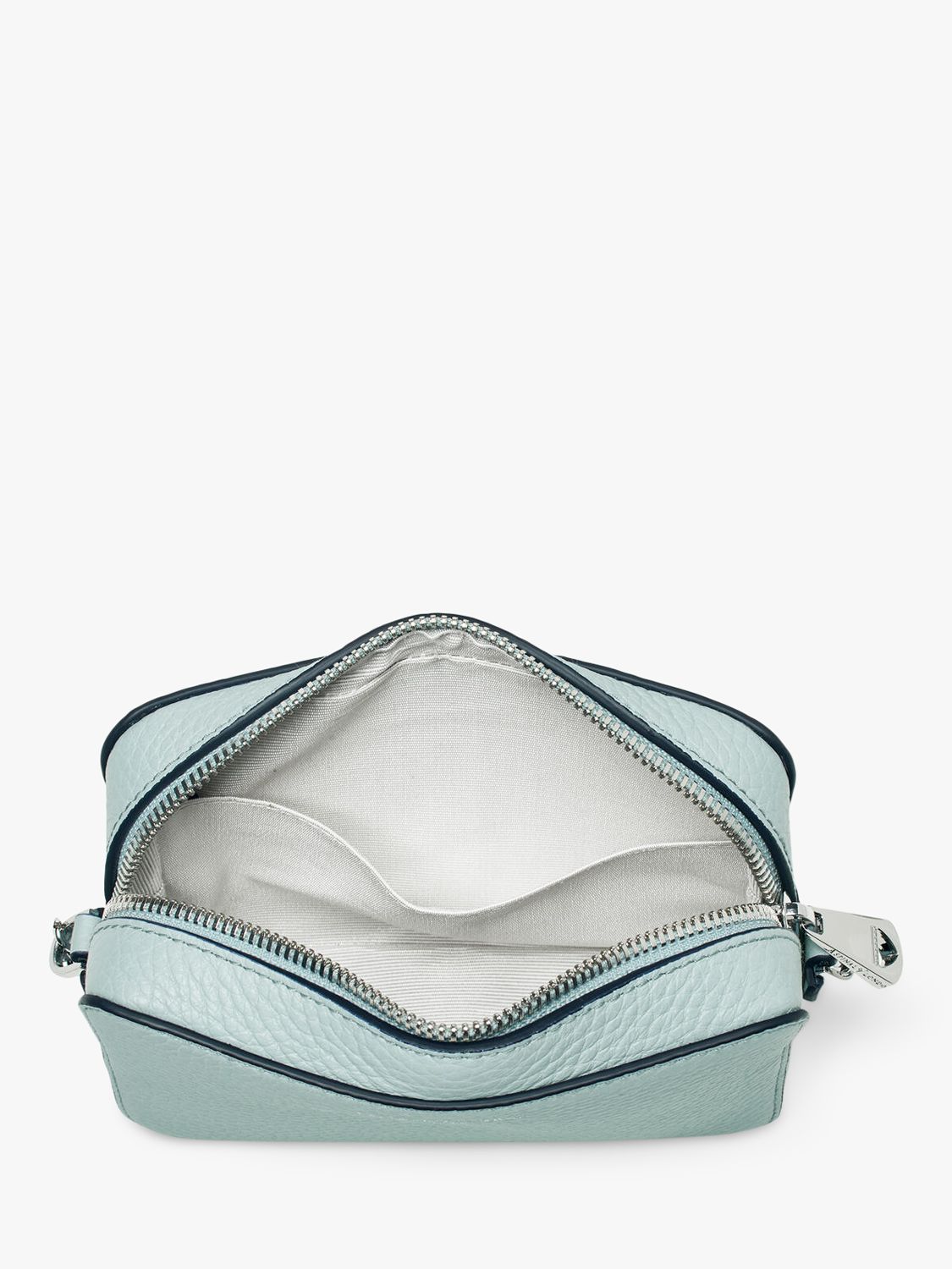 Aspinal of London Milly Pebble Leather Cross Body Bag, Pool Blue at ...