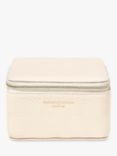 Aspinal of London Travel Watch & Ring Box, Ivory Pebble