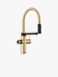 BLANCO Evol-S Pro 4-In-1 Instant Boiling Hot & Filtered Water Single Lever Pull-Out Kitchen Mixer Tap, Satin Gold