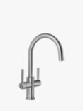 BLANCO Candor Swivel Spout 2 Lever Kitchen Mixer Tap, Stainless Steel