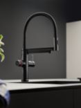 BLANCO Evol-S Pro 4-In-1 Instant Boiling Hot & Filtered Water Single Lever Pull-Out Kitchen Mixer Tap, Matt Black
