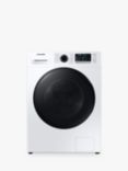 Samsung Series 5 WD90TA046BE Freestanding ecobubble™ Washer Dryer, 9kg/6kg Load, 1400rpm Spin, White