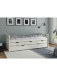 Noomi Tomas Captains Bed Frame with Drawers and Trundle, White