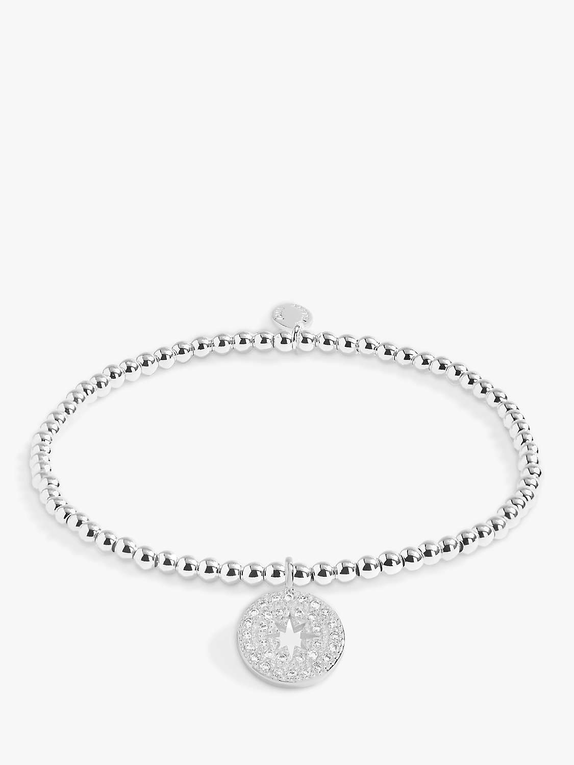 Buy Joma Jewellery 'Live Spontaneously' Charm Bracelet, Silver Online at johnlewis.com