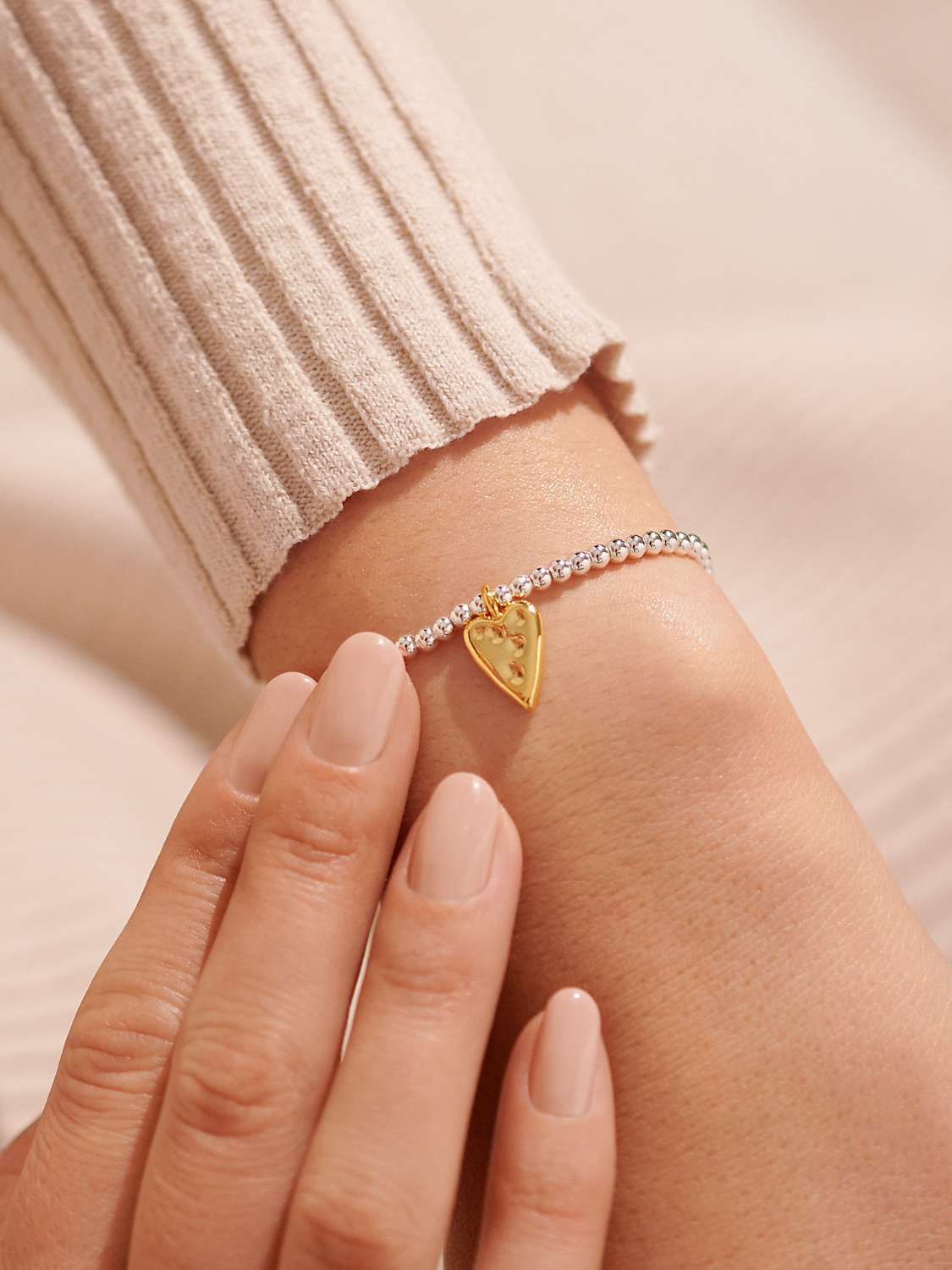 Buy Joma Jewellery 'Life Is Better With You By My Side' Bracelet, Silver/Gold Online at johnlewis.com