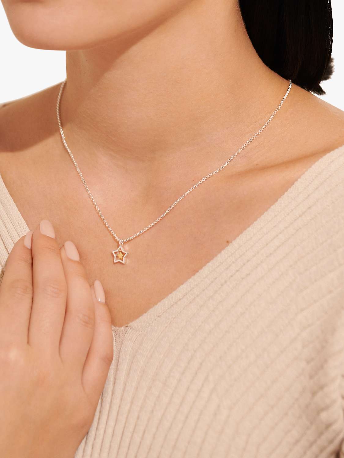 Buy Joma Jewellery 'Someone Special' Star Necklace, Silver/Gold Online at johnlewis.com