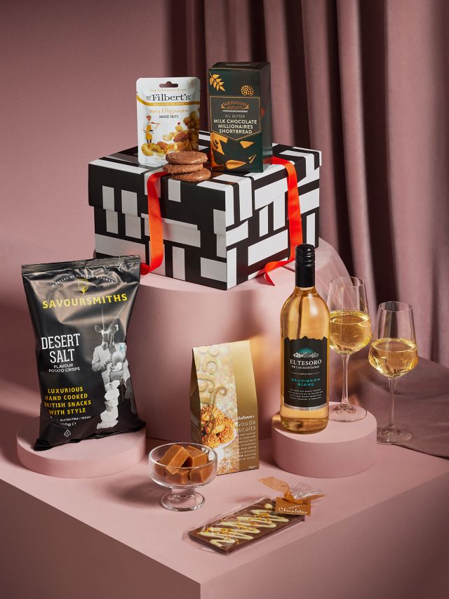 White Wine & Sweet Treats Gift Box