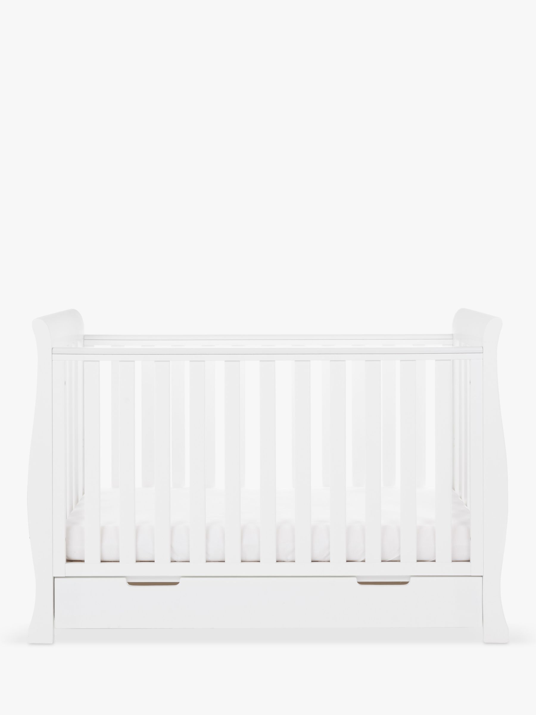 Silver cross nostalgia sleigh cot bed store pure white