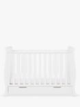 Obaby Stamford Mini Sleigh Cotbed, White