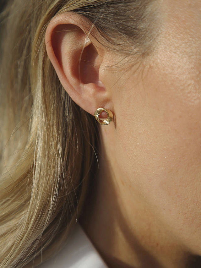 Tutti & Co Cypress Stud Earrings, Gold