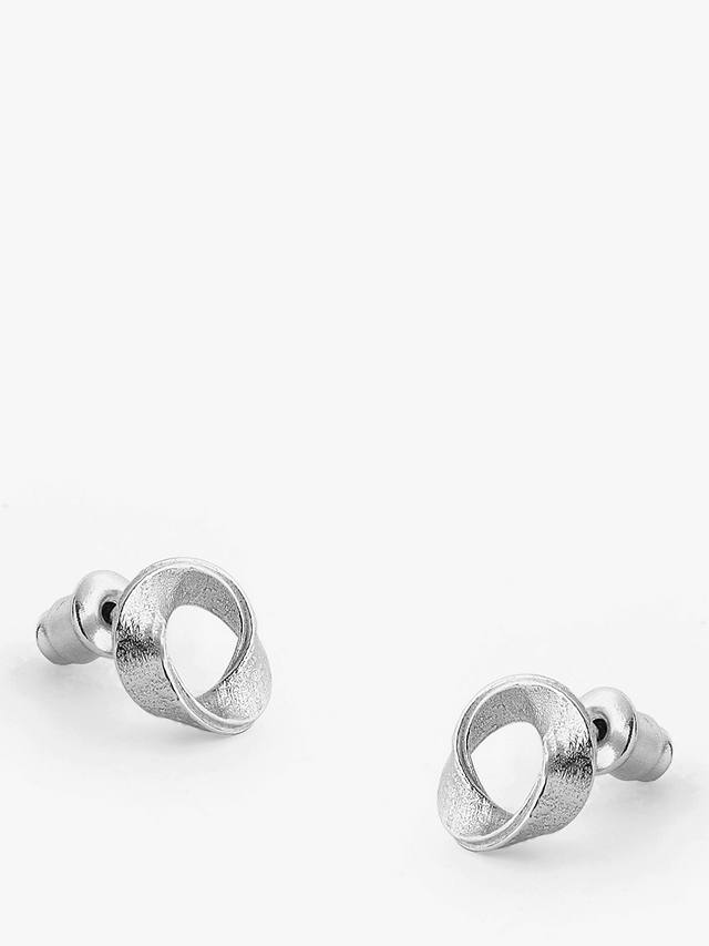 Tutti & Co Cypress Stud Earrings, Silver