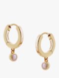 Tutti & Co Chosen Freshwater Pearl Huggie Hoop Earrings, Silver