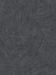 Galerie Feather Palm Motif Wallpaper, Grey/Black