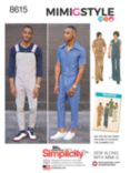 Simplicity Men's Vintage Jumpsuit and Overalls Sewing Pattern, S8615