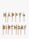 Tala Happy Birthday Cake Candles Set, Pack of 14, Gold/Silver